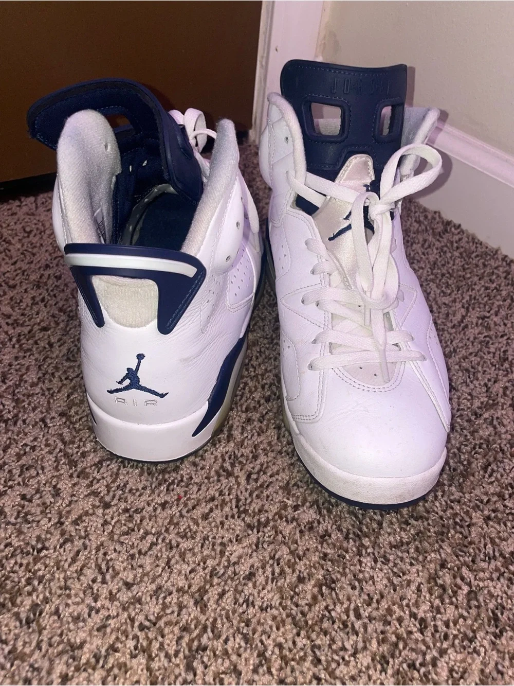 Jordan white navy